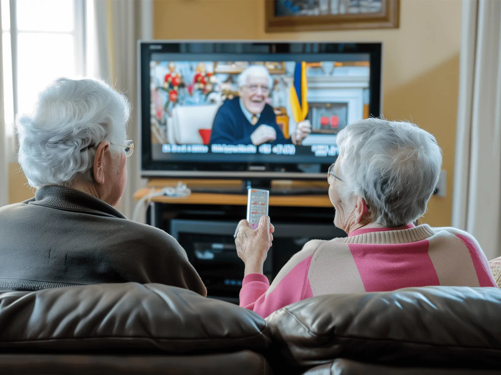enjoying TV with ear machine small core one