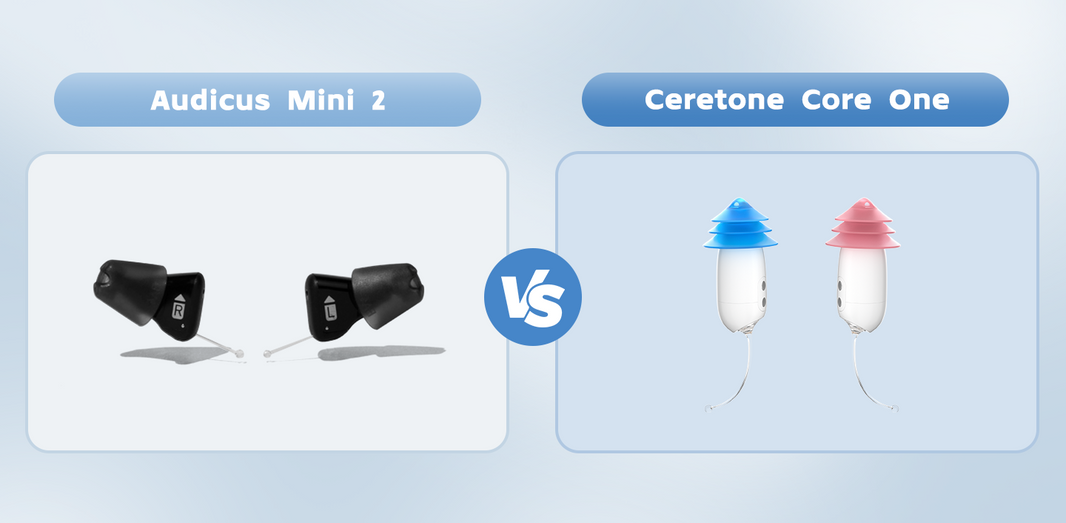 Ceretone Core One Vs Audicus Mini 2 Hearing Aid Reviews