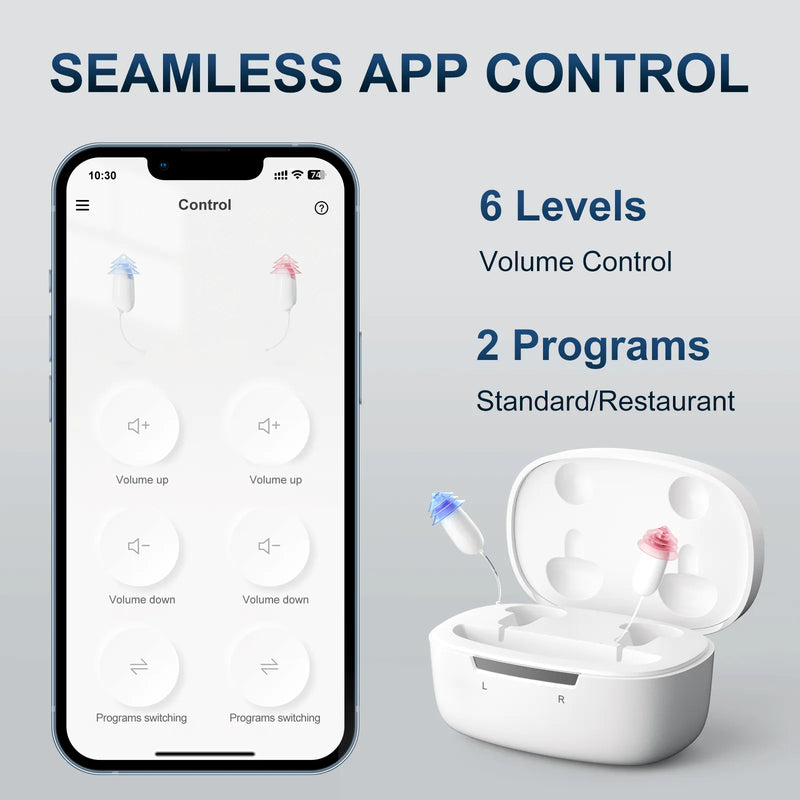 easy to use Core One app controlled hearing aid