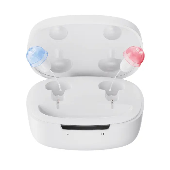 Ceretone Core One Over the counter hearing aid in the rechargeable case